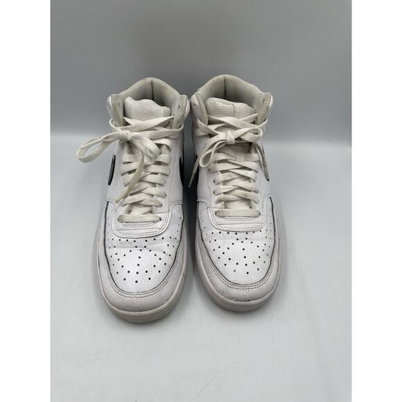 Nike Court Vision Mid Next Nature DN3577-101 Men 8.5 White Lifestyle Shoe - Picture 3 of 10